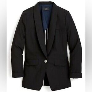 J CREW shawl Collar Cotton Unstructured Blazer